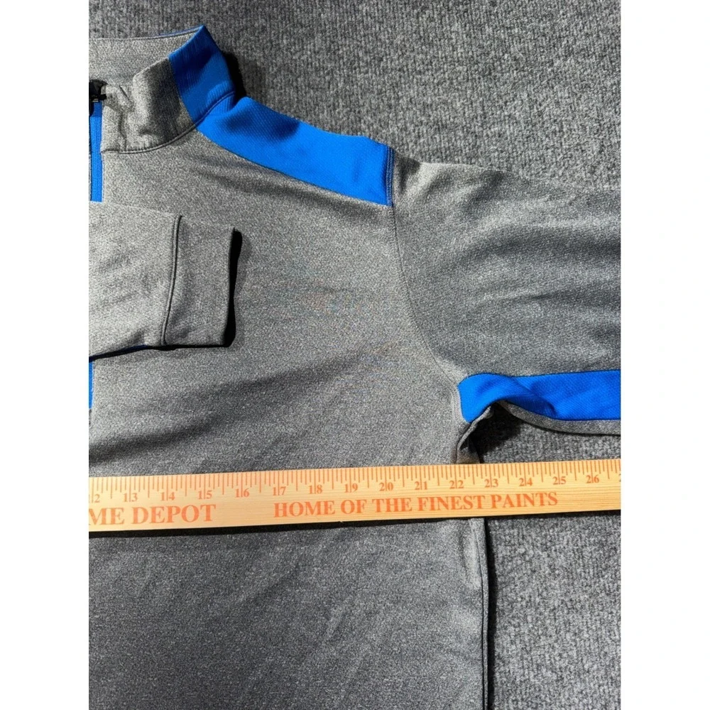 Ping Peak Jacket Mens Large Gray Blue 1/4 Zip Golf Pullover 15S3014